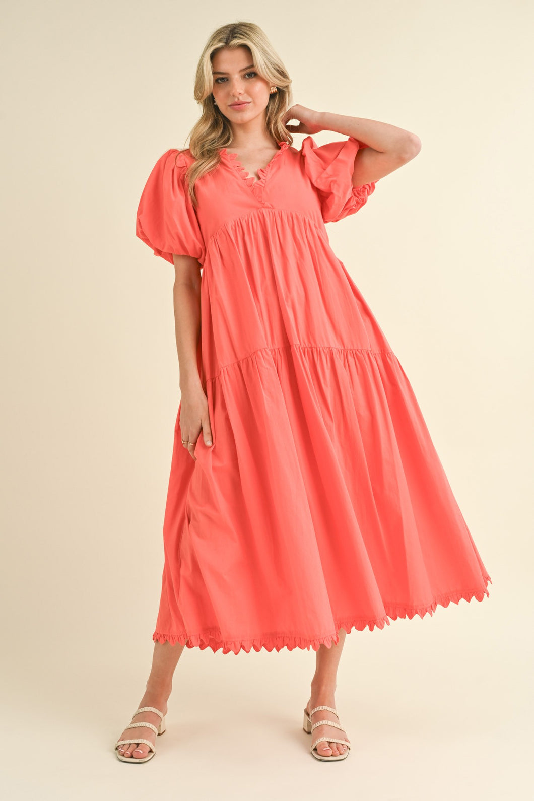 Just peachy maxi dress